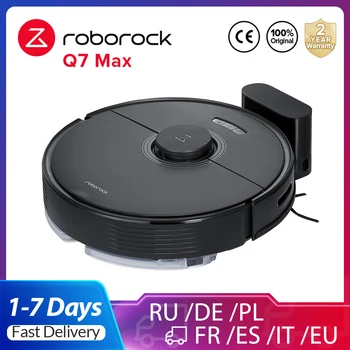 Roborock Q7 Max / Q7 Max+ Robots putekļsūcējs, 4200Pa Iesūkšanas ar Auto Tukša Doks jauninājums S5 max, Bezvadu Smart Home