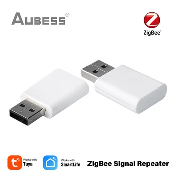Tuya ZigBee Signāla Atkārtotājs Zigbee USB Paplašinātājs Par Zigbee Sensori Paplašināt 20-30M Saderīgu ZigBee Vārti Izmantojot Smart Dzīves App