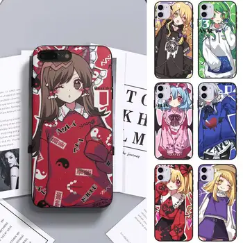Touhou Projekta Karikatūra Telefonu Gadījumā Silikona Case For Iphone 13 14 Pro Max 6s 6 7 8 Plus Xr-X Xs 11 12 Mini Pro, Max Būtiska