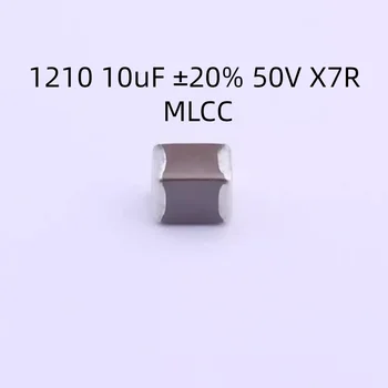 1000PCS/DAUDZ C3225X7R1H106MT000E Kondensators 1210 10uF ±20% 50V X7R MLCC