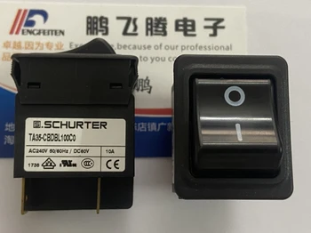 1GB Šveices SCHURTER circuit breaker šūpuļzirgs slēdzis 4 kājas, 2 pārnesumu 10.A 4435.0070 TA35-CBDBL100C0 36*29