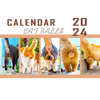 Kaķis Izsmēķi 2024. Gadam Par Kaķu Mīļotājiem Smieklīgi Kaķi Kalendāra,Kaķēns Muca Kalendāra 2024. Gadam Ikmēneša Sienas Karājas Kalendārus, Gudrs, Funny Suņu Šķirnes