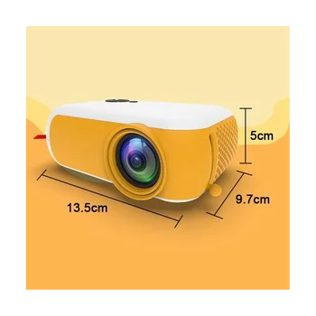 A10 Portatīvie Mini Video Projektors, 480 X 360 Pikseļu Projektoru Mājas Kinozāles Tālruņa Dublēšana Filmu Displejs Projektoru Dāvanu-US Plug