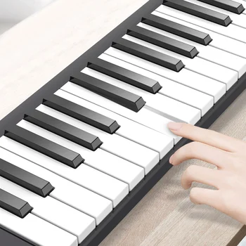 88 Taustiņi Tastatūras Klavieres Portatīvie Digitālās Klavieres ar LCD Displeju, iebūvēti Skaļruņi, Uzlādējamo Akumulatoru BT Savienojumi