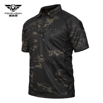 Pavasara Militārās Maskēšanās Taktiskās Ledus Rock Ātri Sausas T-krekls Āra Kempings Trekinga Pārgājienu Kāpšanas Sporta Krekls ar Īsām Piedurknēm
