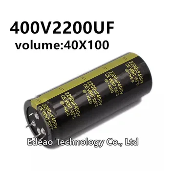 1gb 400V 2200UF 400V2200UF 2200UF400V tilpums: 40X100 mm 4Pin audio jaudas pastiprinātāju inverter alumīnija elektrolītisko kondensatoru