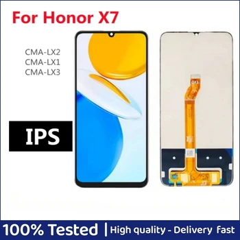 6.74 Collu X7 2022 Ekrāns Huawei Honor X7 Lcd Ar Touch Paneli Digitizer CMA-LX2 Displejs CMA-LX1 Montāža
