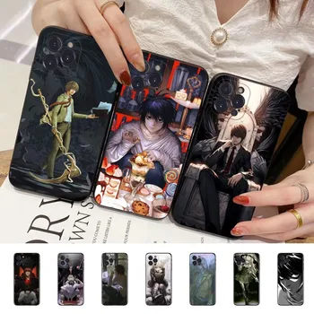 Death Note Telefonu Gadījumā iPhone 15 14 13 12 Mini 11 Pro XS Max X XR SE 6 7 8 Plus Mīksta Silikona Vāciņu