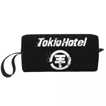 Tokio Hotel Logo Grims Somas Rock Vīriešu Kosmētikas Soma Stilīgs Ūdensizturīgs Grims Gadījumā Organizators