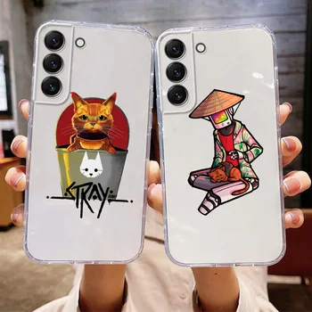 Klaiņojošu Spēle Momo un Kaķis Tālrunis Case for Samsung Galaxy S22 Ultra S20 S10 Plus Piezīme 20 Ultra A71 A52 A32 Būtiska Coque