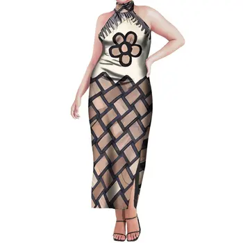 Polinēzijas Kleitu Pie Pleca Samoa Sexy Cute Hawaii Apģērbs Sieviete Jaunākās Polinēzijas Stilā 2024. Gadam Polinēzijas Modes
