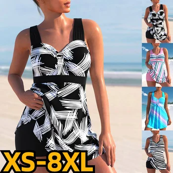 2023 Sieviešu Peldkostīms Bikini Komplekts Modes Peldkostīms Vasaras Sievietes Sexy Tankini Beachwear Swimdrss Jauns Dizains, Poligrāfijas Peldkostīmi
