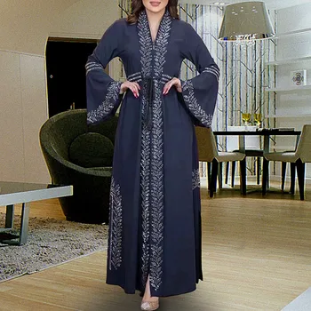 Šiks Abaya Dubaija Kaftan Musulmaņu Jaciņa Abayas Kleitas Sievietēm Gadījuma Kimono Drēbes Caftan Turku Islāma Drēbes