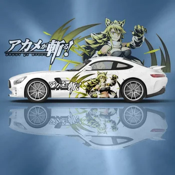 Pasūtījuma Leone Akame ga Nogalināt! Auto Piederumi Anime Itasha Ķermeņa Uzlīmes Auto Sānu Filmu Decal Ķermeņa Uzlīmes SUV Modelis Apdare