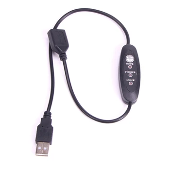 USB 5V,-12V Temperatūras regulators Sildītāja Termostatu Un 3-Pakāpju Regulējamu 24W