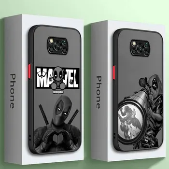 Brīnums Fashon Inde Deadpool Phone Gadījumā Xiaomi Poco X5Pro M5 X3 NFC C40 X3 X4 GT 13 Pro 12T 10T Triecienizturīgs, Matēts Mīkstie Vāki