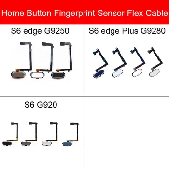 Home Pogu Flex Kabelis Samsung Galaxy S6 Malas Plus G9280 G920 G9250 Taustiņu Atgriezt Atpakaļ Apakšā Pirkstu Nospiedumu Touch Remonta Daļas