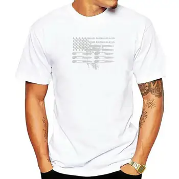 Ammo Karoga T-Krekls ar MUMS, Amerikāņu Karoga Grafiskais Tee Topi Vīriešu Modes Mīļāko Ieroci Krekli Politiķi Veterāns Diena Drēbes