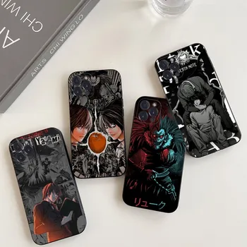 Anime Death Note Telefonu Gadījumā iPhone 14 11 12 13 Mini Pro XS Maks Vāciņš 6 7 8 Plus X XR SE 2020. gadam Būtiska Shell