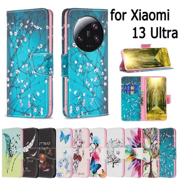 par XiaoMi 13 Ultra Lietu Vāku coque Flip Maciņš, Mobilo Telefonu Gadījumos Attiecas Somas Sunjolly par XiaoMi 13 Ultra Gadījumos