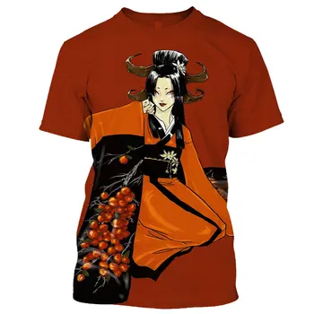 Vasaras Atpūtas Kimono Skaistumu Modelis Vīriešu T-krekls Hip Hop 3D Drukas Personības Stienis Apkakli, Īsām Piedurknēm Topi Modes Apģērbi