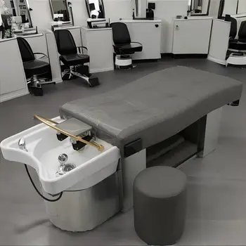 Luksusa Specialitātē Šampūns Krēslu Frizētava Mūsdienu Skaistuma Stilists Grima Krēsls Regulējams Uzņemšanas Kariete Coiffeuse Mēbeles HD50XF