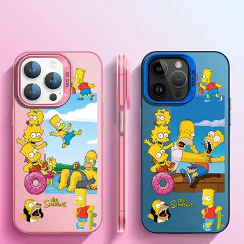 Gudrs Simpsons Luksusa Telefonu Gadījumā Samsung Galaxy A11 A73 A14 A54 A34 A21s A33 A52 A32 A72 A13 A23 A53 A12 A24 Mīksto Segumu