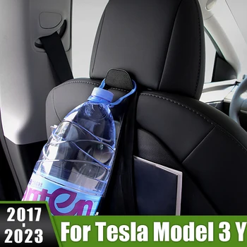 Par Tesla Model 3 Y 2017-2019 2020 2021 2022 2023 Auto Sēdeklīti Atpakaļ Āķi Pagalvi Pakaramais Somas Iepirkumu Grozs Mētelis Uzglabāšanas Āķis