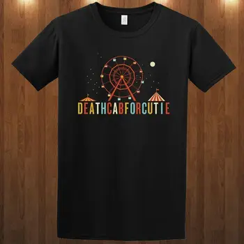 Death cab for cutie alternatīvā rokgrupa kokvilnas premium T-krekls, t-veida