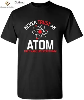 Nekad Uzticības Atoms Pieaugušo Humors Zinātnes Grafiskais Jaunums Ironiski Smieklīgi T Krekls