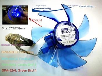 Super Biežumu Trīs LAUVA Firebird 2 Bluebird 3 4 12V 87 * Mm775/1155/AMD Gaismas Ventilatoru Nomaiņa