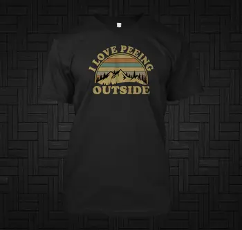 Tūrisma es Mīlu Peeing Outsıde - Pasūtījuma t-krekls, t-veida