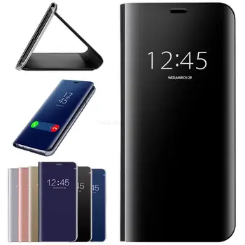 Smart Mirror Āda Flip For Samsung Galaxy M33 5G Gadījumā Par Sumsung Samsun M 33 2022 SM-M336B/DSN 6.6