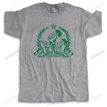 Cilvēks apkalpes kakla t-krekls GREEN POWER veģetārā dārzeņu burkāni ziedkāposti zirņi VEGĀNS Zīmolu Vīriešu T O-veida kakla Teeshirt