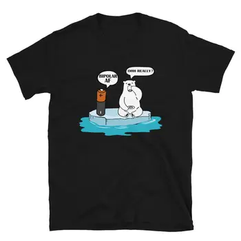 Smieklīgi Leduslācis Bipolāriem Cilvēki Joks Draugiem Zoo Patīk Sarkasms Unisex T-Krekls
