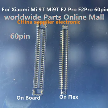 Uzlādes Doks Galvenais Flex Savienotājs standarta jo Par Xiaomi Mi 9T Mi9T F2 Pro F2Pro Lādētāja Kontaktdakšu Ostā Uz Kuģa Mātesplati 60pin USB