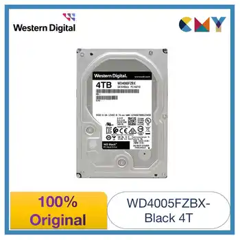 100% Oriģināls Western Digital WD Black 4TB 3.5 HDD Darbības Iekšējo Cieto Disku SATA 7200 rpm WD4005FZBX