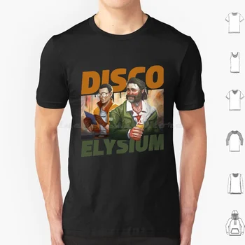 Disco Elysium T Krekls, Liela Izmēra 100% Kokvilnas Disco Elysium Kim Kitsuragi Elysium Spēli Disco Zaum Harijs Du Bois Rpg Video Spēle