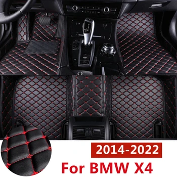 SJ Pilns Komplekts VISIEM Laika apstākļiem Custom Fit BMW X4 2014-15-2022 Automašīnas Grīdas Paklāji Priekšā un Aizmugurējais FloorLiner Stils Auto Daļas Paklāja Pamatni