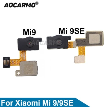 Aocarmo Par Xiaomi 9 9SE Mi 9 mi9se Home Pogu, Pieskarieties ID pirkstu Nospiedumu Sensors Flex Cable Rezerves Daļas
