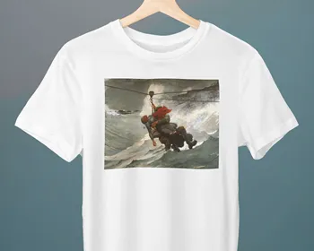 Dzīves Līnija Winslow Homer Unisex T-krekls Mākslas T-krekls
