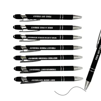 Lodīšu Pildspalva Ar Irbuli Padoms 7PCS Daudzfunkcionāls Smieklīgi Pildspalvu Komplekts Portatīvo Stylus Pildspalva Piezīmes uzdevumu Sarakstiem Atgādinājumi Universal