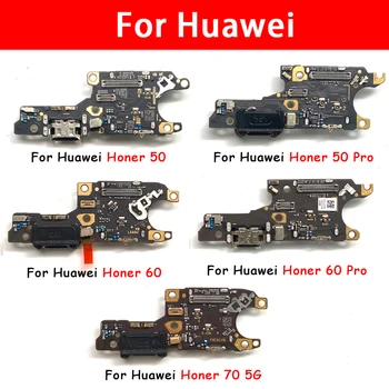 USB Ports Uzlādes Doks Lādētāja Spraudnis Savienotāja Valdes Flex Kabelis Ar MIC Par Huawei Honor 50 60 Pro Se 70 5G X7 X8 X9