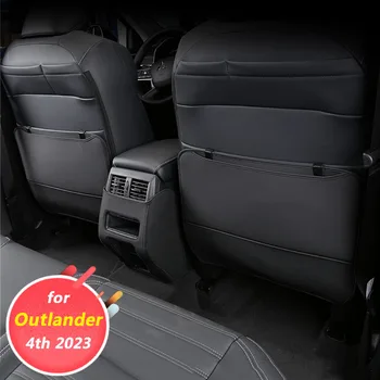 par Mitsubishi Outlander 4 2023 Auto interjera dekorēšana aksesuāri, aizmugures anti kick pad, netīrumiem, izturīgs pret deformāciju