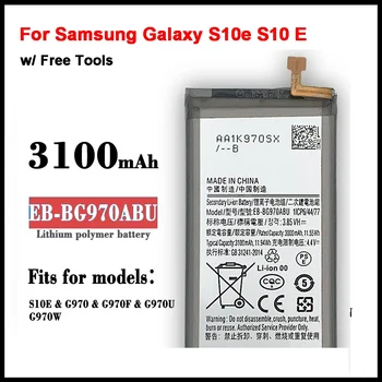  Oriģinālo Akumulatoru EB-BG970ABU Samsung Galaxy S10e S10 E SM-G970F/DS, SM-G970F SM-G970U SM-G970W G9700 3100mAh