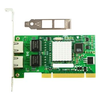 Piederumi 8492MT PCI Gigabit Dual Elektrisko Serveru Nic 82546EB/GB Skaidu Darbvirsmas Portatīvo Ērti Tīkla Karte