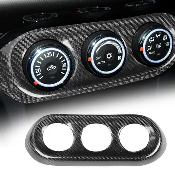 Oglekļa Šķiedras Auto Konsoles Panelis AC Slēdzi Paneļa Vāku Apdari, Par Mitsubishi Lancer EVO X 10 2008-2015 Auto Stils Aksesuāri