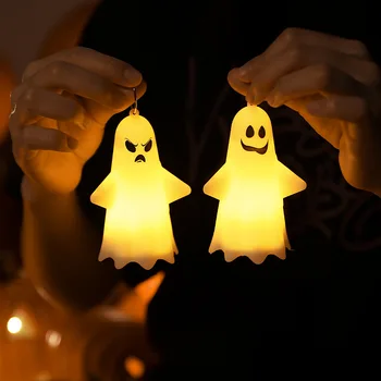 Halloween Dekorēšanai Kulons LED Portatīvie Ķirbju Laternu Šausmu Spoku Karājas Lampas Gudrs Apdare Halloween Mājas Apdare