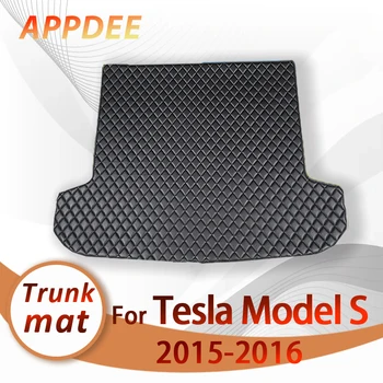 APPDEE Auto bagāžnieka paklājiņš par Tesla Model S 2015 2016 Kravas Starplikas Paklāju Interjera Detaļas, Piederumi Vāciņu