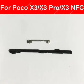 Par Xiaomi Poco X3/X3 Pro/X3 NFC Enerģijas Apjoms, Sānu Pogas, Sprādzes Skrūve Stiprinājuma Atslēgas Slēdzis Turētājs Snap Blīvi Rezerves Daļas